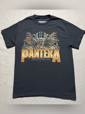 Pantera World Tour 2023 T-Shirt Mens M Black Double Sided Heavy Metal Band Tee